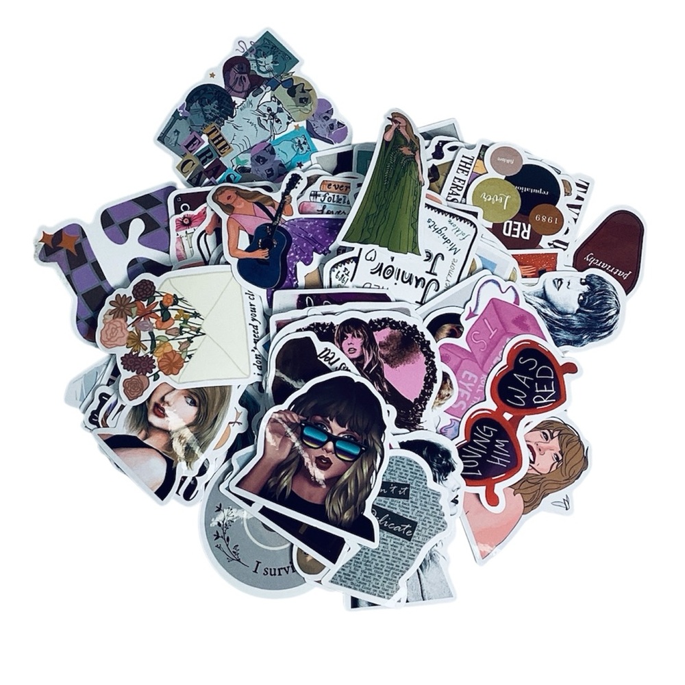 💚 FREE with any purchase ⭐️ Taylor Swift Assorted Stickers - 100pc